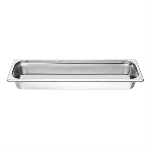 Vogue Stainless Steel Gastronorm 2/4 Tray 65mm