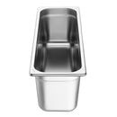 Vogue Stainless Steel Gastronorm 2/4 Tray 150mm