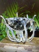 Mini Octopus Stand and Hammered Stainless Steel Bowl