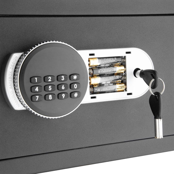 Bolero Standard Hotel Room Safe Black 200x310x200mm