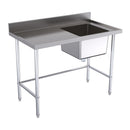 Hallco Sink Single Right Hand Bowl With Left Hand Drainer 1200mm | HSS1200R