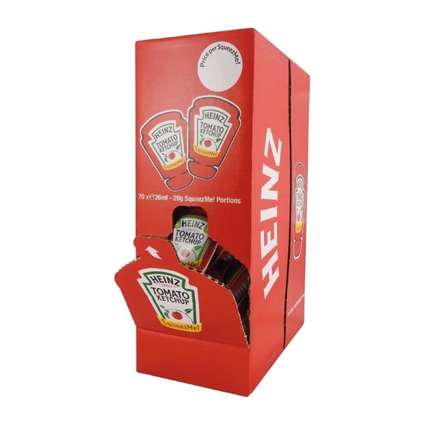 Heinz Tomato Ketchup SqueezMe! Sachets 26ml (70 Pack)