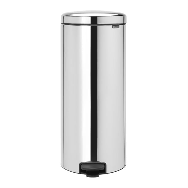 Brabantia Newicon Plastic Pedal Bin Bucket Brilliant Steel 30Ltr