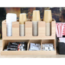 Olympia Cup and Condiment Station Hevea Wood 450x120x240mm