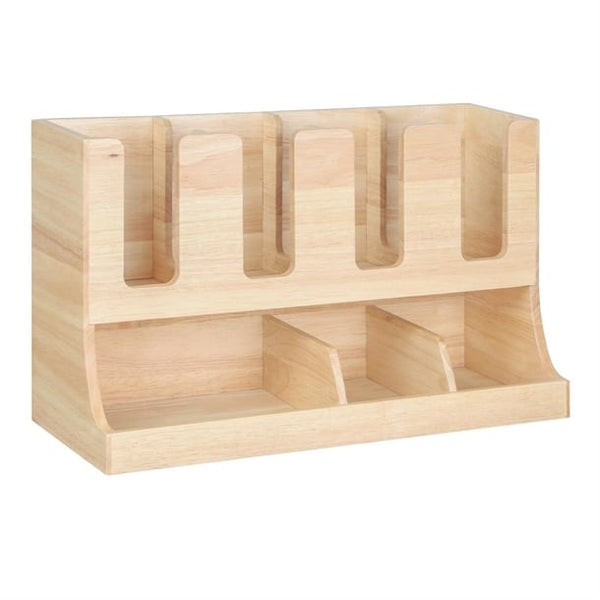 Olympia Cup and Condiment Station Hevea Wood 450x120x240mm