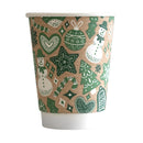 Vegware 89-Series Christmas Double Wall Hot Cups 340ml/12oz (500 pack)