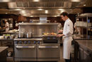 Imperial 6 Burner Gas Range with Griddle in Professional Kitchen