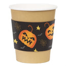 Fiesta Recyclable Halloween Cups Sleeves for 8oz Hot Cups (100 Pack)