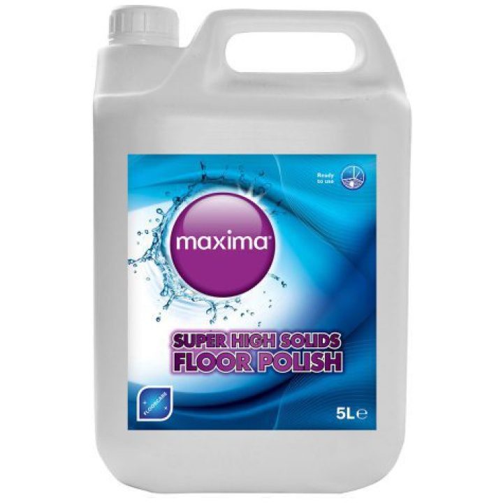 Maxima Floor Polish 5L – High Gloss Finish for Vinyl, Linoleum & Sealed Floors