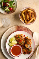 Modest Maroon Footed Bowl 14cm / 5 ½" - 450ml / 15 ¾oz - Pack of 12