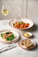 Modest Maroon Coupe Plate 17cm / 6 ¼" - Pack of 12