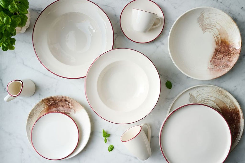 Modest Maroon Coupe Plate 17cm / 6 ¼" - Pack of 12