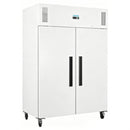 Polar G-Series upright double door freezer in white