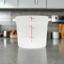 6 Quart runder Frischhaltebehälter, durchscheinend