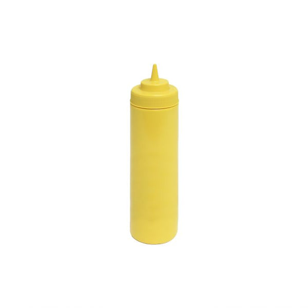 Yellow Squeeze Bottle 24oz - 710ml - 6 Pack