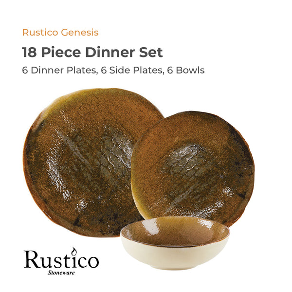 Rustico Genesis 18-teiliges Tafelservice