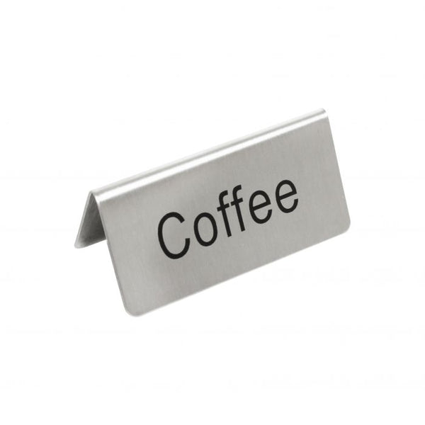 Stainless Steel Coffee Table Sign