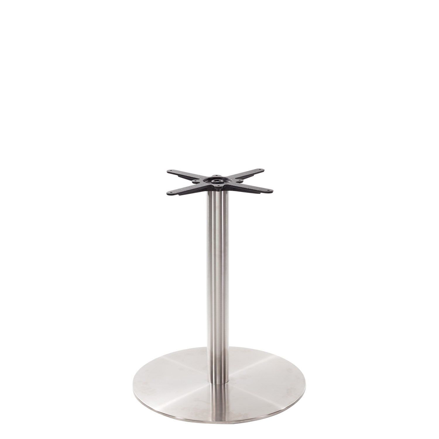 Danilo Round Stainless Steel Table Base – Large – Dining height – 730 mm