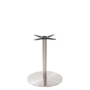 Danilo Round Stainless Steel Table Base – Large – Dining height – 730 mm