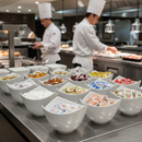 Triangular Bowl Buffet Service