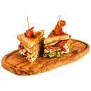 Oiled Wooden Serving Board with Juice Groove - 18.5cm X 34.5cm