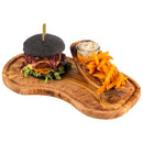 Oiled Wooden Serving Board with Juice Groove - 21cm X 39.5cm