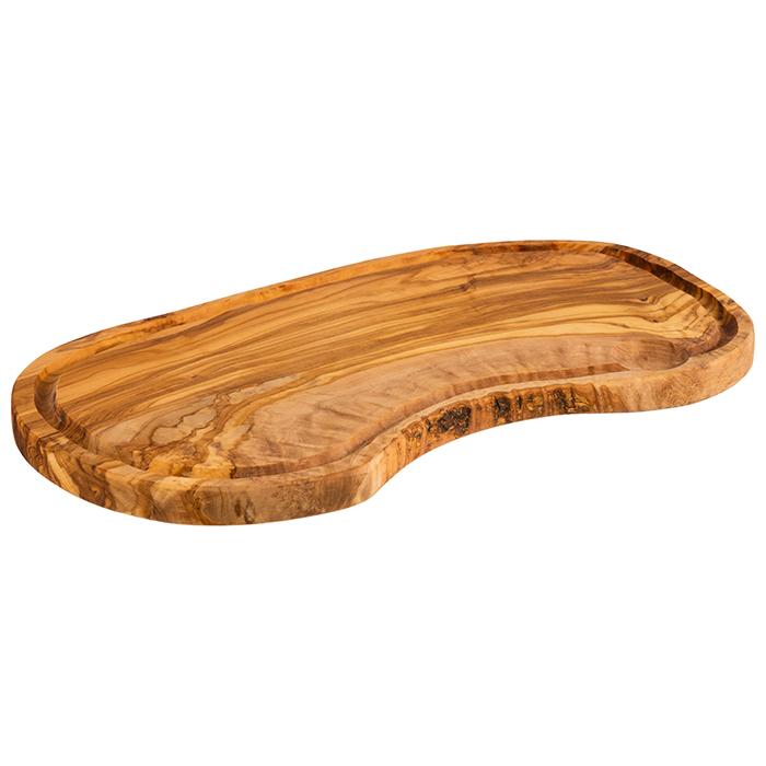 Oiled Wooden Serving Board with Juice Groove - 21cm X 39.5cm