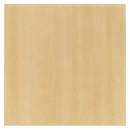Werzalit, vorgebohrte quadratische Tischplatte, geplankte Buche, 800 mm