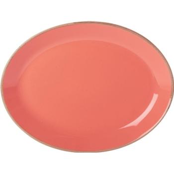 Porcelite Seasons Coral Oval Plates 30 x 23cm / 12 x 9 - Pack of 6