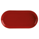 Porcelite Seasons Magma schmale ovale Teller 32 x 20 cm / 12 ½ x 8 – 6er-Pack