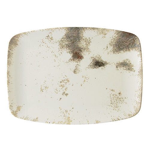 Enigma Sand Fine China Rectangular Plate 27cm / 10 Â¾" - Pack of 6