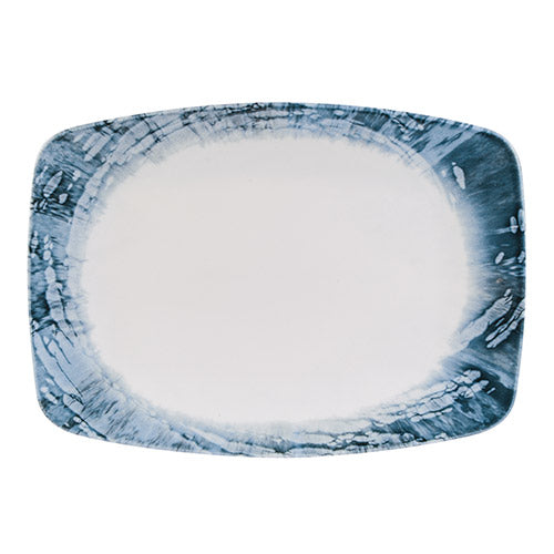 Enigma Wave Fine China Rectangular Plate 27cm / 10 Â¾" - Pack of 6