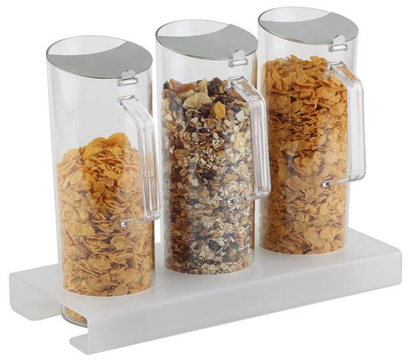 Cereal Bar with 3 Pitchers and Stainless steel Airtight Lid-1.5Ltr