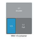 Vogue Polycarbonate 1/3 Gastronorm Container 150mm Clear