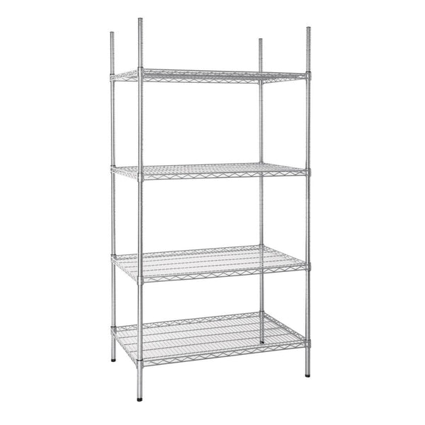 4 Tier Wire Shelving Kit 915x610mm