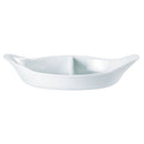 Porcelite Devided Oval Eared Dish 28cm - Pack of 4