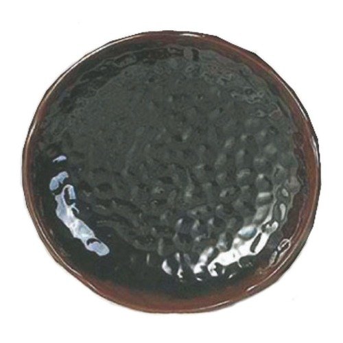 Tenmoku Lotus Shaped Melamine Plate 7 1/4" / 185mm - Dozen