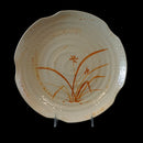 Gold Orchid Melamin Teller in Lotusform, 355 mm, 12 Stück