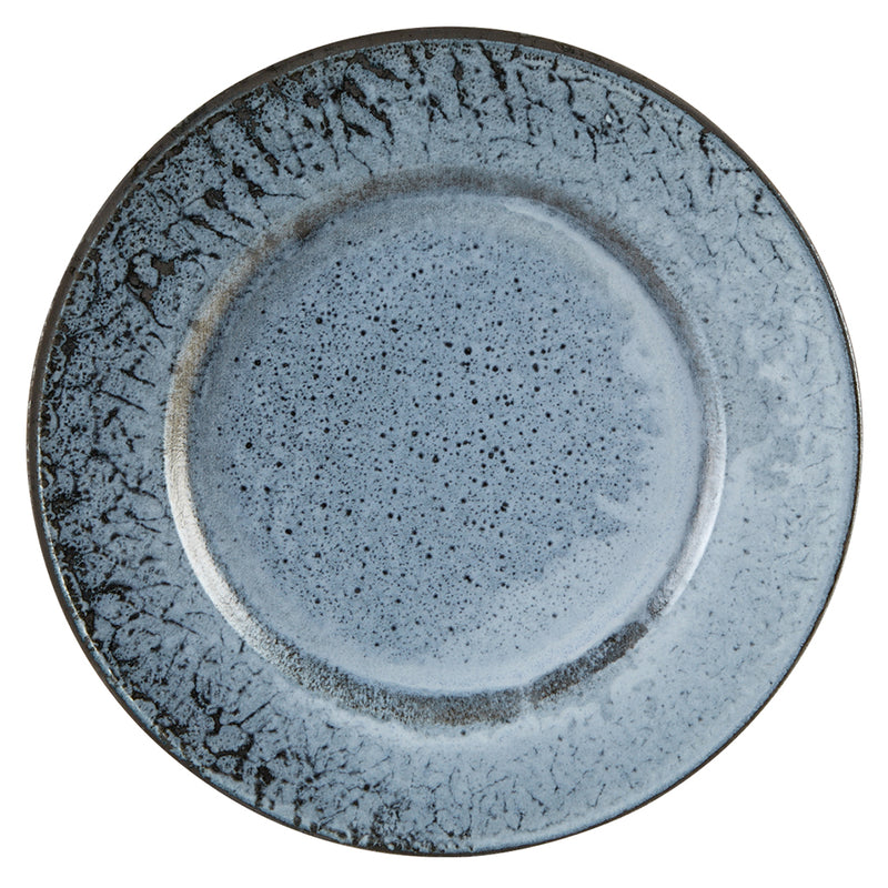Porcelite Aura Glacier Rimmed Plates 27cm / 10½" - Pack of 6