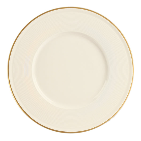 Line Gold Band Plates 25cm - Pack of 6