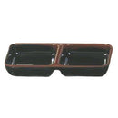 Tenmoku Melamine Twin Sauce Dish 4 oz/ 150mm x 75mm - Dozen