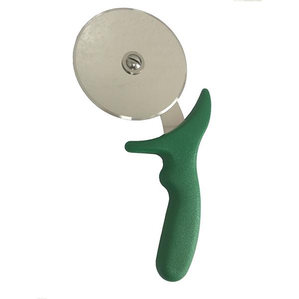 Stainless Steel Green Handle Pizza Wheel Cutter