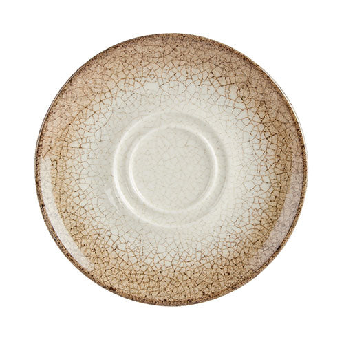 Academy Fusion Scorched Double Well Saucer 16cm / 6¼”- Pack of 6
