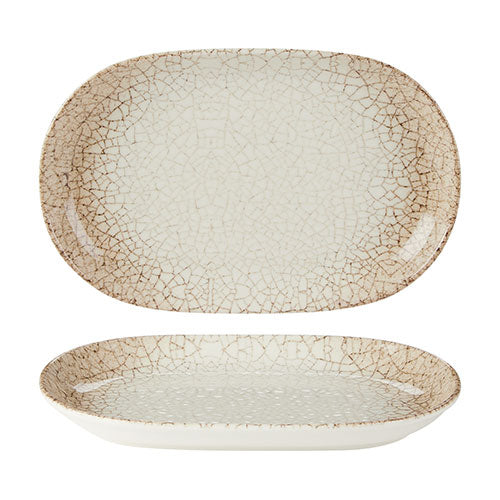 Academy Fusion Scorched Oval Serving Platter 28 x 18cm (11 x 7'') - Pack of 6