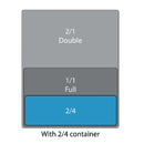 Olympia Whiteware 2/4 Two Fourths Size Gastronorm