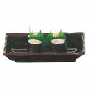 Tenmoku Rectangular Melamine Wave Plate 12oz - Dozen