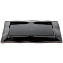 Tenmoku rechteckige Melamin-Wellenplatte 11 1/4" x 7 1/4" – Dutzend