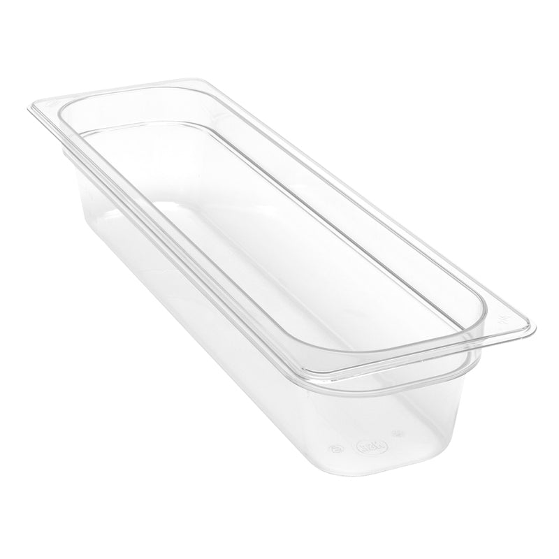 Cambro 100 mm tiefe 2/4 transparente GN-Pfanne aus Polycarbonat 