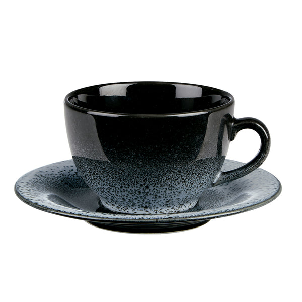 Porcelite Aura Flare Schüsselförmige Tassen-Untertassen 16 cm / 6 ¼â – 6er-Pack