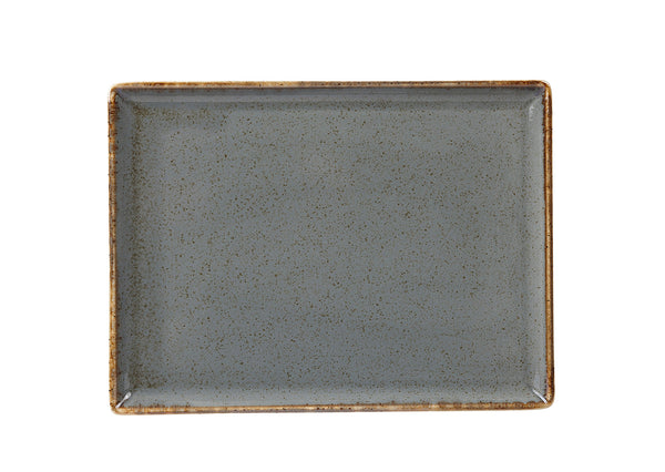 Porcelite Seasons Storm Rectangular Platters 35 x 25cm / 13 ¾" x 10 - Pack of 6